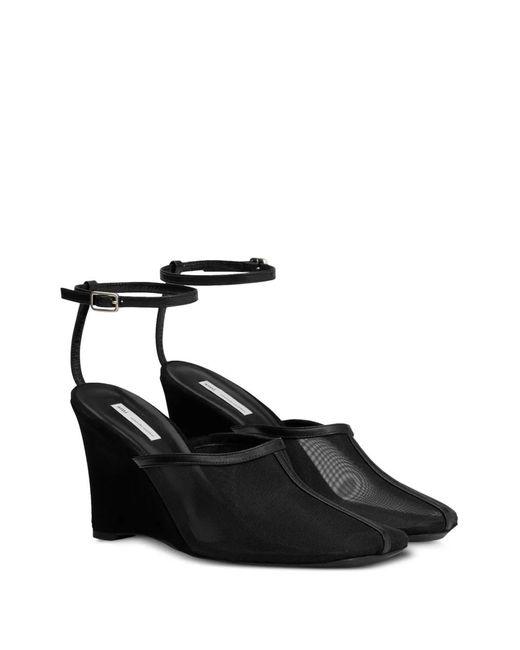 AMI Black Croisette Mules