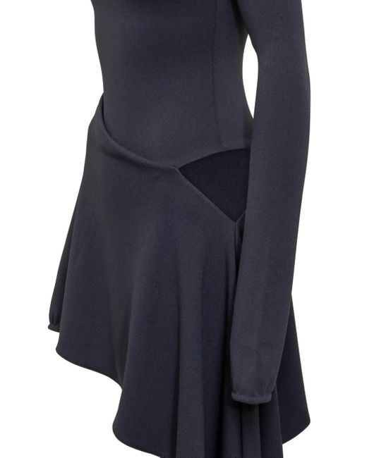 The Attico Blue Sable Mini Dress