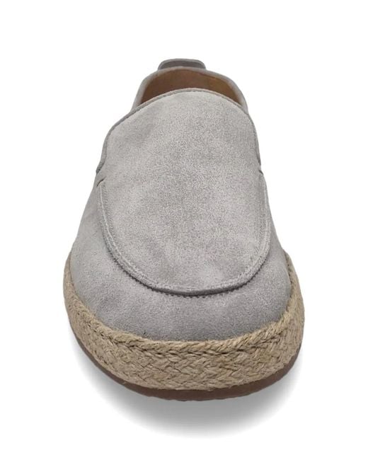 Henderson White Suede Espadrille Loafers for men