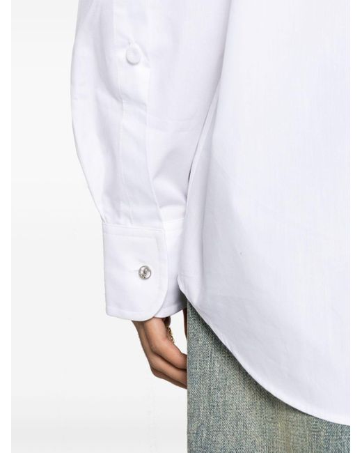 Camisa con bordado inglés Stella McCartney de color White