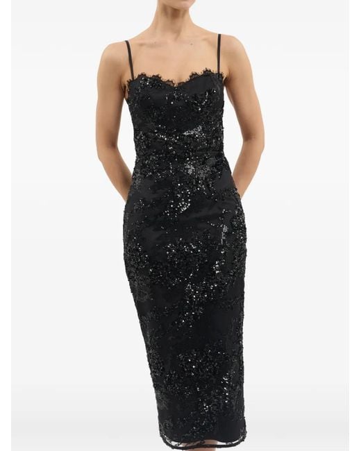 Rebecca Vallance Black Beau Midi Dress