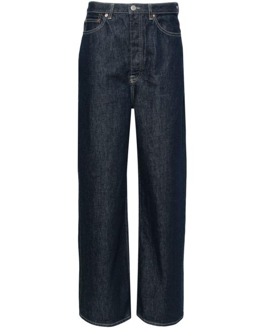Samsøe & Samsøe Blue Shelly High-rise Straight-leg Jeans
