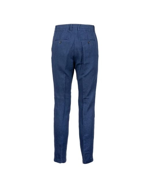 Cruna Blue Drawstring Trousers for men