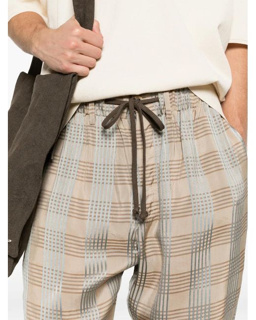 Uma Wang White Pantalon Pigiama À Lien De Resserrage for men