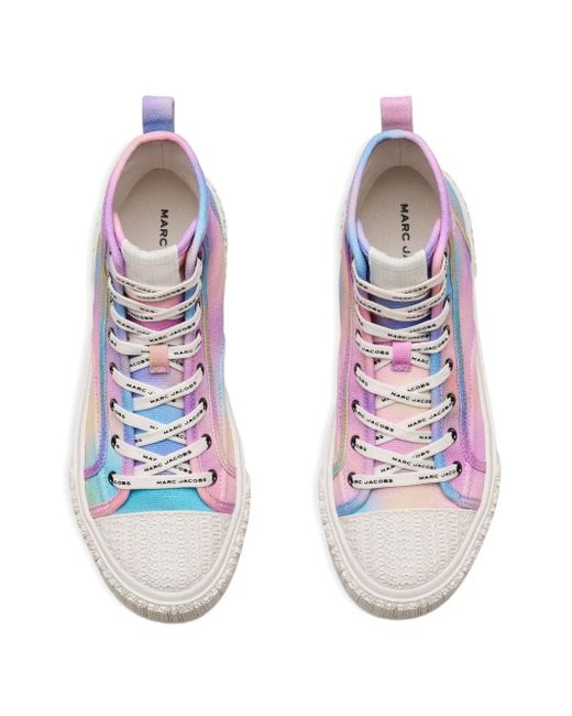 Marc Jacobs Pink The Airbush Canvas Sneakers