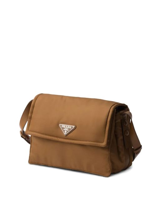 Prada Brown Medium Traveller Shoulder Bag