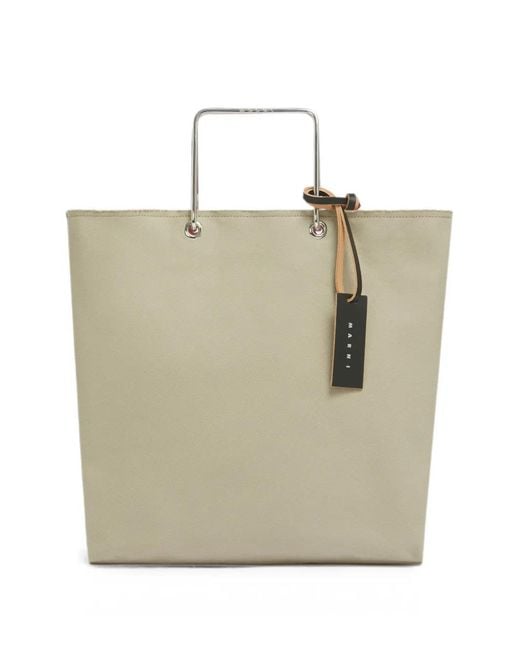 Borsa Shopper di Marni in Natural