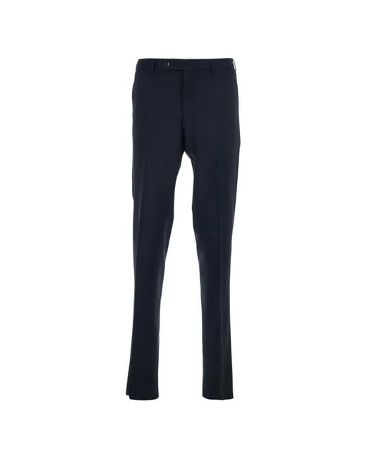 PT Torino Blue Buttoned Trousers for men