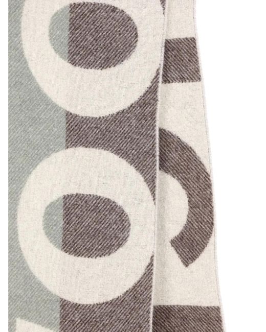 Woolrich White Wool Blend Scarf