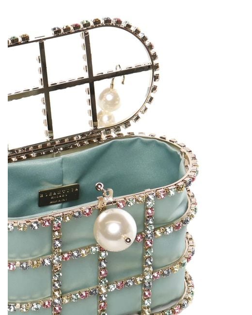 Mini Sac À Ornements En Cristal Rosantica en coloris Blue