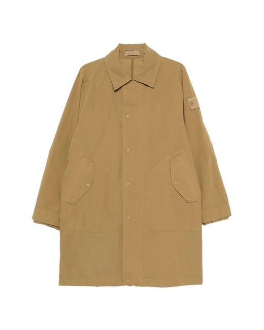 Stone Island Natural Buttoned Parka for men
