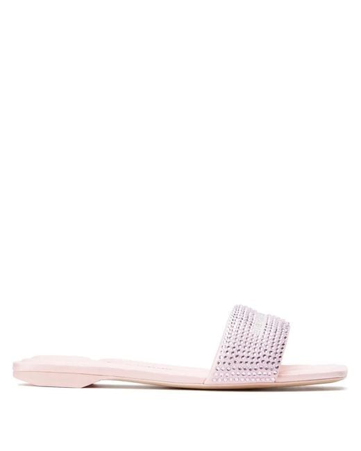 Alexander Wang Pink Crystal-Embellished Sandals