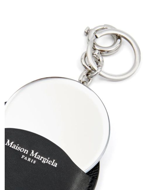 Maison Margiela Black Schlüsselanhänger Aus Leder
