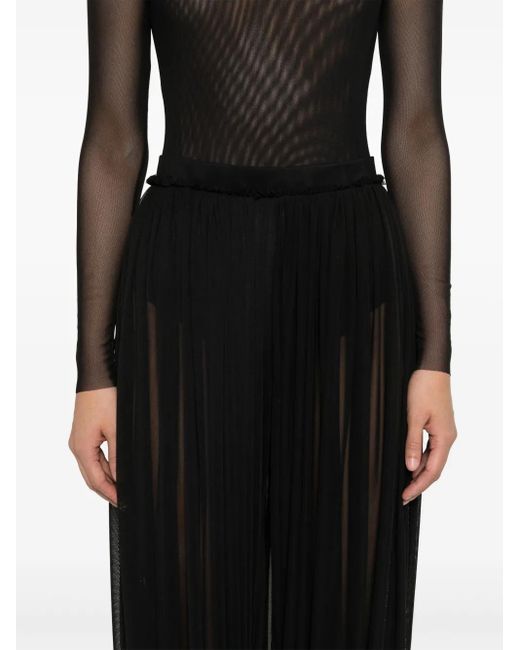 Atu Body Couture Black Mesh Trousers Set