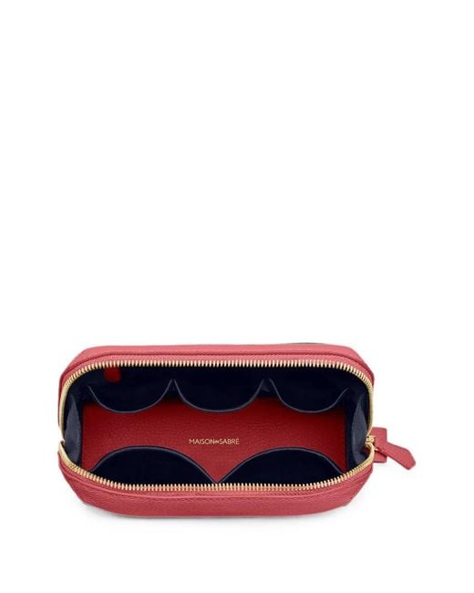 Maison De Sabre Pink Tech Leather Pouch