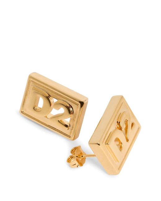 DSquared² Metallic Boucles D'Oreilles D2
