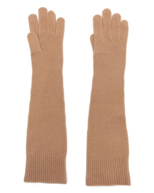 Totême Natural Ribbed Gloves