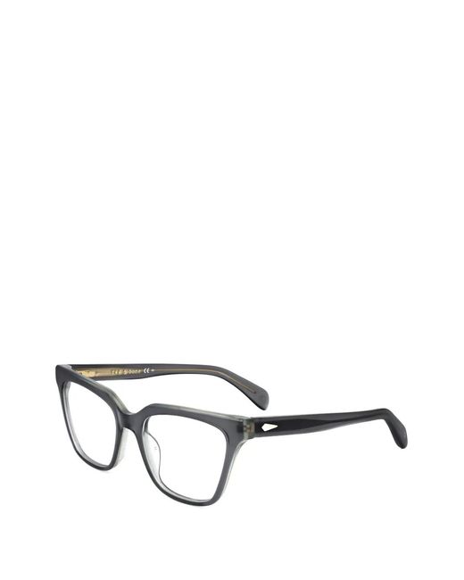 Rag & Bone Gray Cat-Eye Frame Glasses