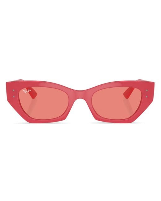 Gafas de sol Zena con montura geométrica Ray-Ban de color Red