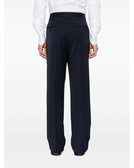 Cellar Door Blue Milo Straight-Leg Trousers for men