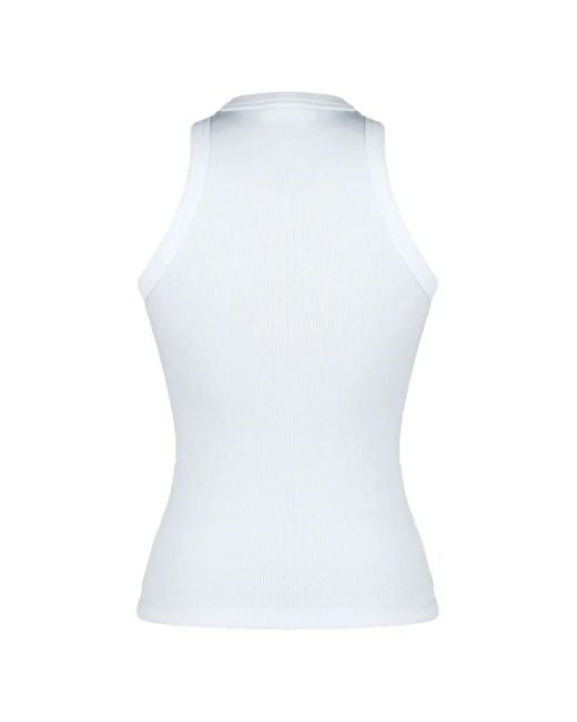 Dondup White Ribbed Top