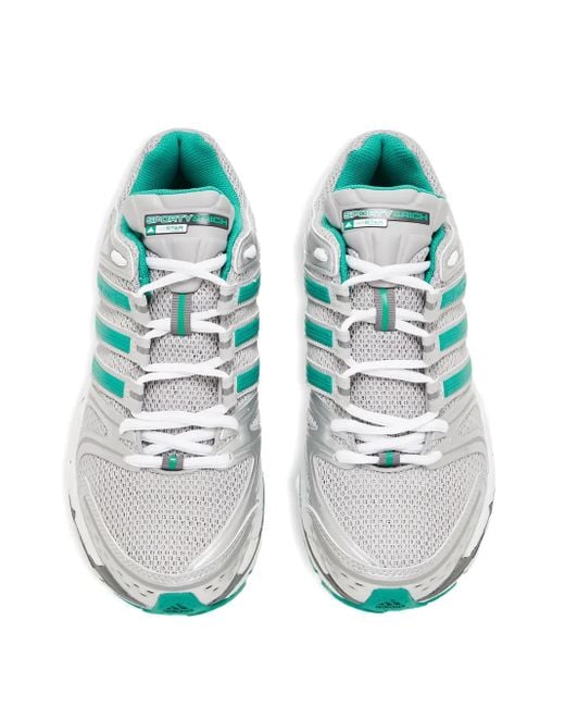 Adidas Blue X Sporty & Rich Three-Stripe Sneakers for men