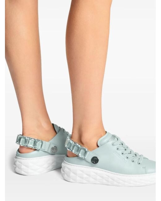 Jimmy Choo Diamond Maxi Sneakers in het Blue