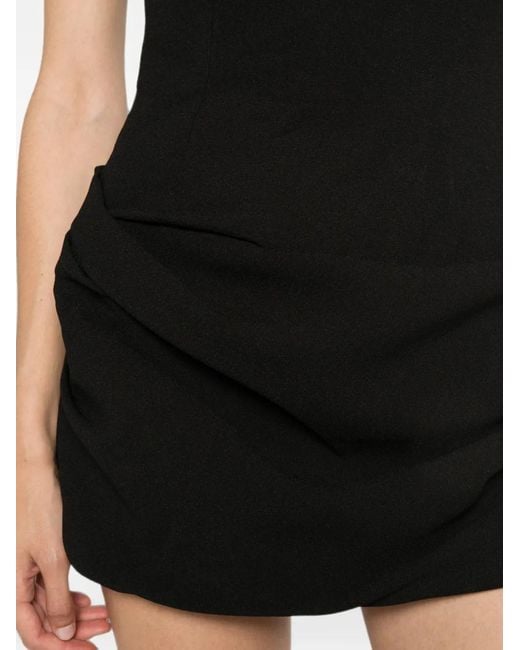 Arcina Ori Black Avery Draped Dress