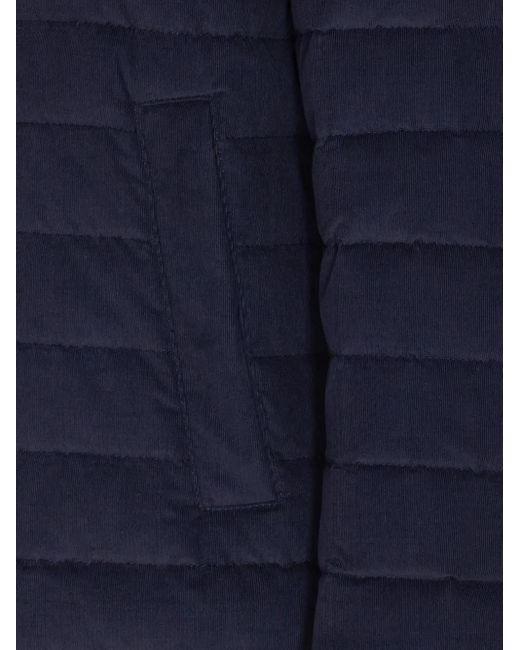 Herno Resort Ribfluwelen Jack in het Blue voor heren