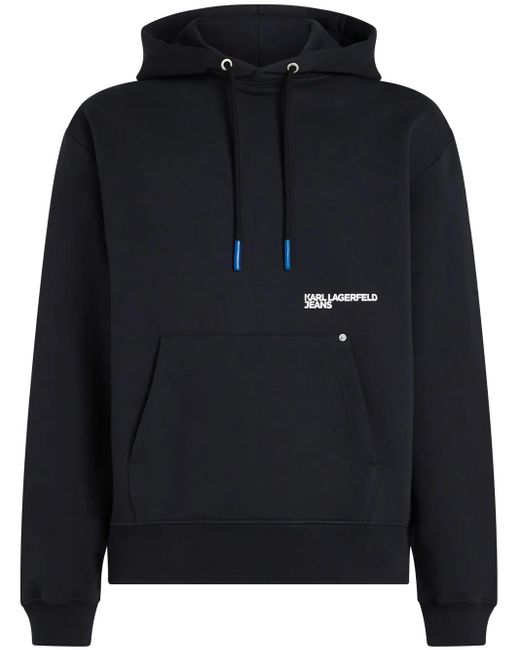 Karl Lagerfeld Hoodie Mit Grafischem Print in Blue für Herren
