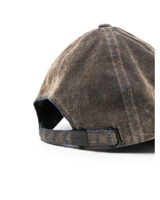 Juun.J Acid-Wash Denim Cap in Gray for Men | Lyst