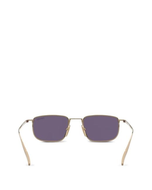 Prada Purple Rectangle-Frame Sunglasses