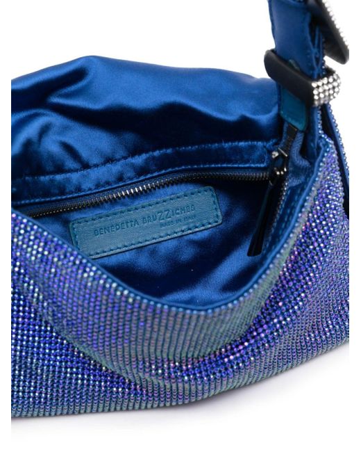 Bolso de hombro Vitty con strass Benedetta Bruzziches de color Blue