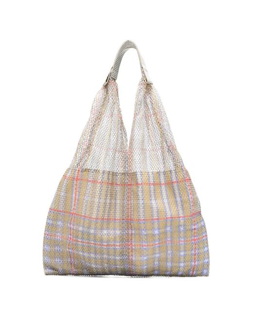 Epice Natural Plaid Tote Bag