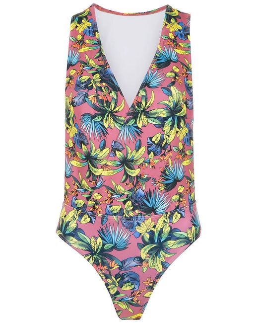 Amir Slama Blue Printed Swimsuit