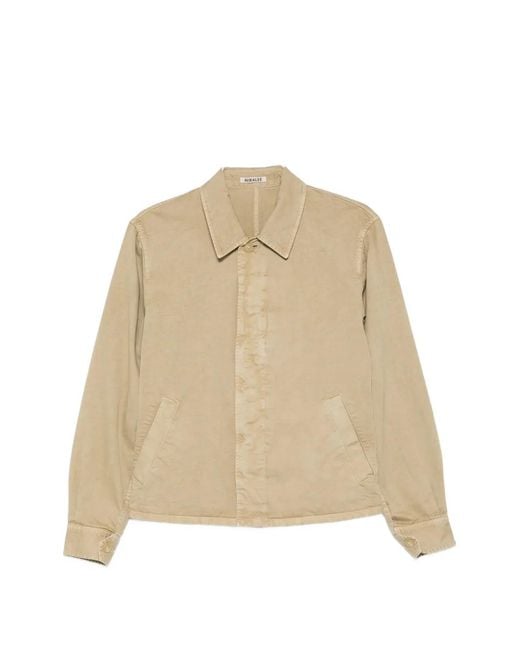 Auralee Natural Collared Jacket for men