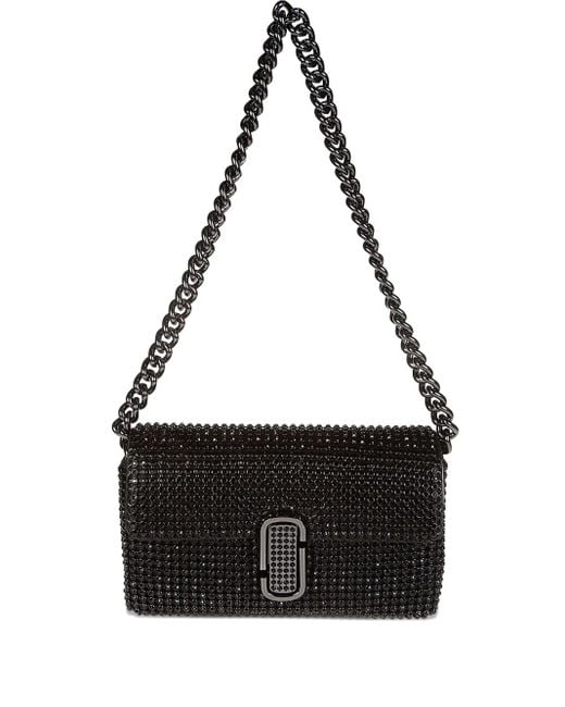 Marc Jacobs Black Chain Embellished Shoulder Bag