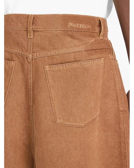 J.W. Anderson Brown Wide-Leg Denim Shorts