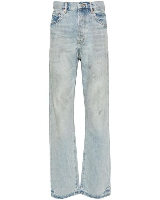 Purple Brand Blue P011 Mid-Rise Straight-Leg Jeans for men