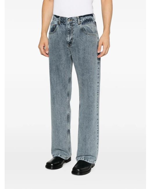Second/Layer Blue Big Papi Straight-Leg Jeans for men