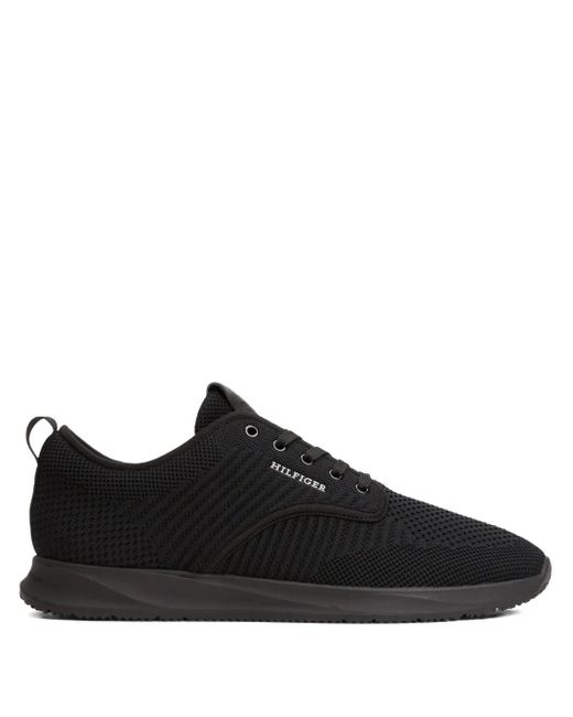 Tommy Hilfiger Black Logo Trainers for men