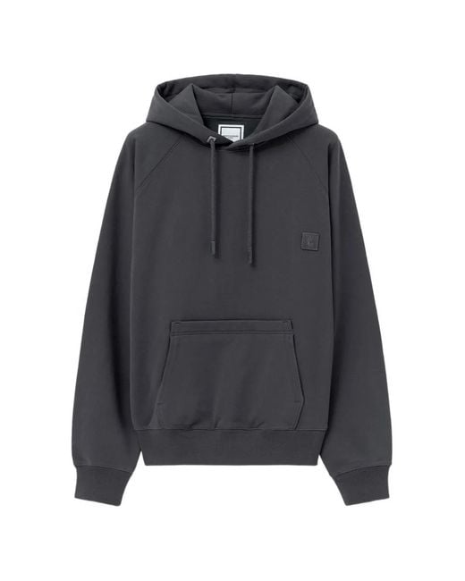 Wooyoungmi Black Logo-Print Hoodie for men