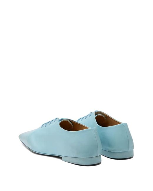 Marsèll Blue Cazzuola Point-Toe Lace-Up Derby Shoes for men