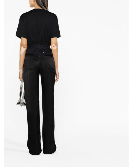 Jean droit à taille haute Givenchy en coloris Black