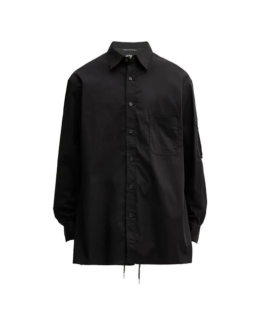 Y-3 Black Buttoned Pocket Shirt for men