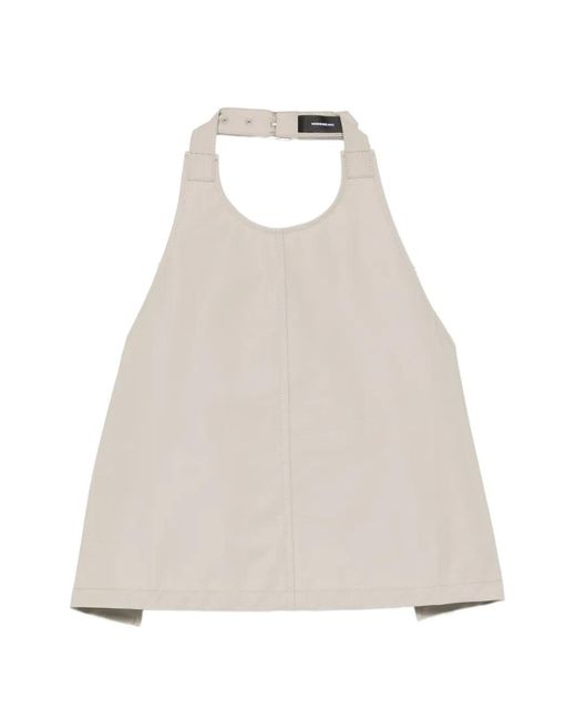 Wardrobe NYC Natural Haut Clean À Dos Ouvert