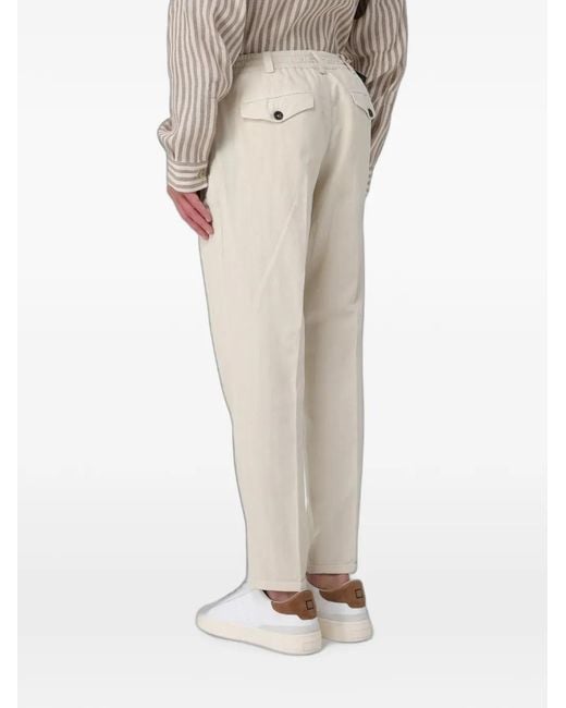 PT Torino Natural Elasticated-Waist Trousers for men
