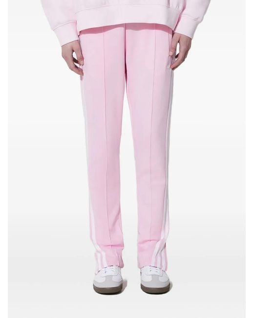 Adidas Pink Adicolor Classic Sst Three-Stripe Track Pants