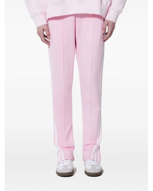 Adidas Pink Adicolor Classic Sst Three-Stripe Track Pants