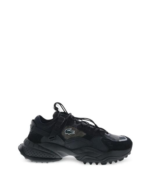 Lacoste Black L-Guard Breaker Lace-Up Sneakers for men